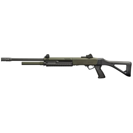 Fusil à pompe FABARM STF12 Pistol Grip Mil Spec Green 61cm Cal 12/76