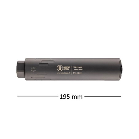 Silencieux SILENT STEEL Flow Streamer Cal 5.56 Black 1/2x28