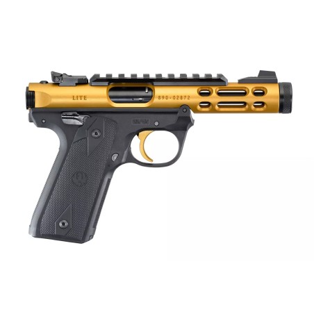 PISTOLET RUGER MARK IV 22/45 LITE 22LR ANODIZE 4.40" 1/2X28