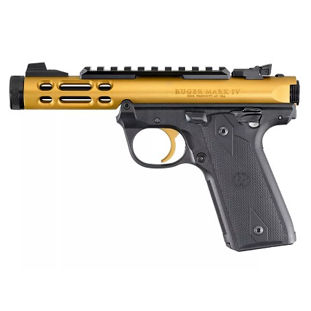PISTOLET RUGER MARK IV 22/45 LITE 22LR ANODIZE 4.40" 1/2X28