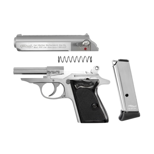 Pistolet WALTHER PPK/S Inox 6 Cps Cal.380 ACP