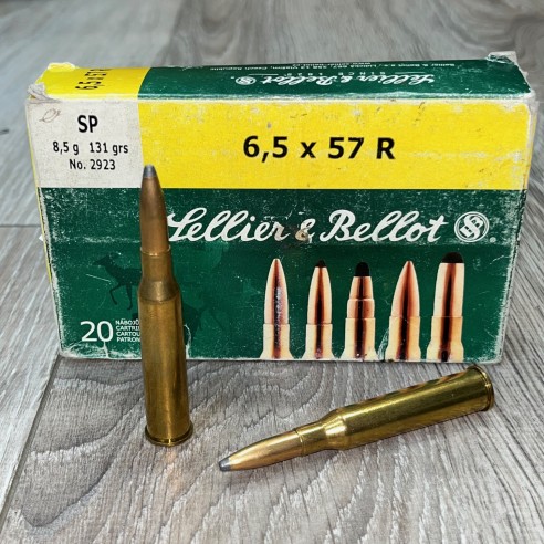 Munitions Sellier & Bellot 6.5x57R SP 131gr x20