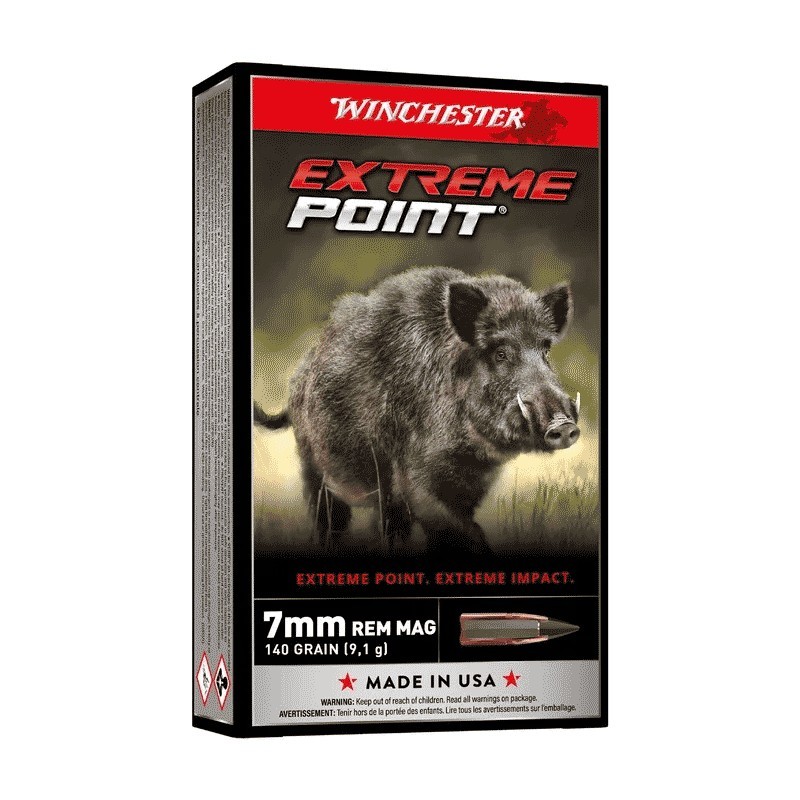 Munitions WINCHESTER 7RM Extreme Point 140gr  x20
