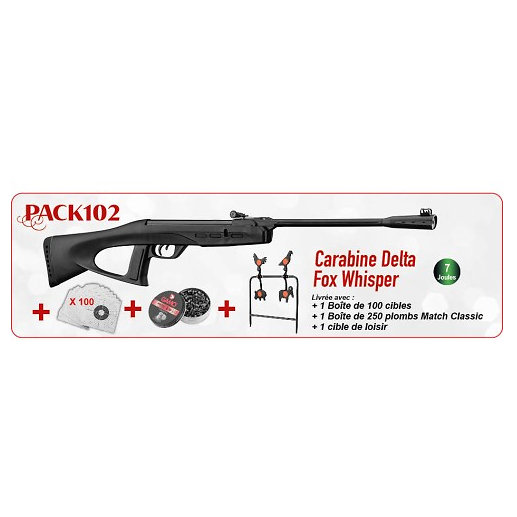 Pack Noël 2025 GAMO Delta Fox Whisper 7.5j