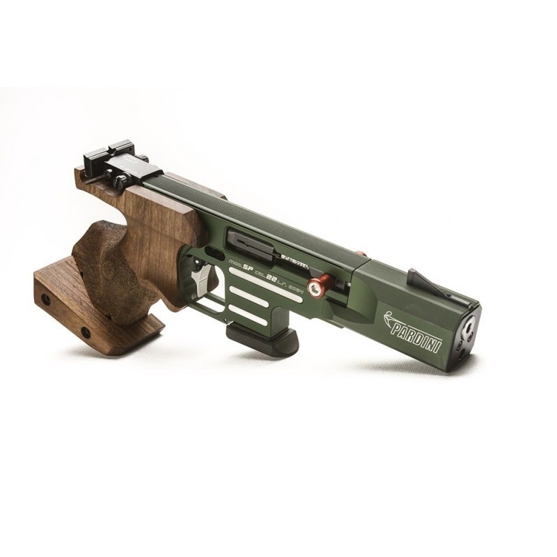 Pistolet PARDINI Hi-Tech Vert Rapid Fire Cal.22lr
