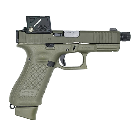 Pistolet GLOCK 45 Hunter FS A-CUT Combo Aimpoint COA Fileté 13.5x100LH