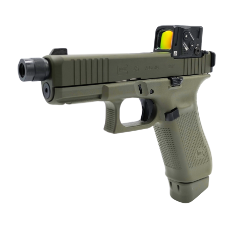 Pistolet GLOCK 45 Hunter FS A-CUT Combo Aimpoint COA Fileté 13.5x100LH