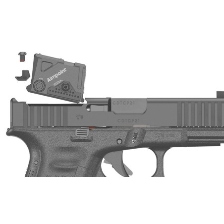 Pistolet GLOCK 45 Hunter FS A-CUT Combo Aimpoint COA Fileté 13.5x100LH