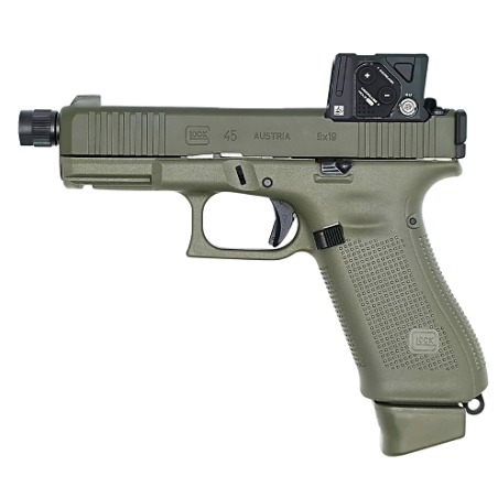 Pistolet GLOCK 45 Hunter FS A-CUT Combo Aimpoint COA Fileté 13.5x100LH